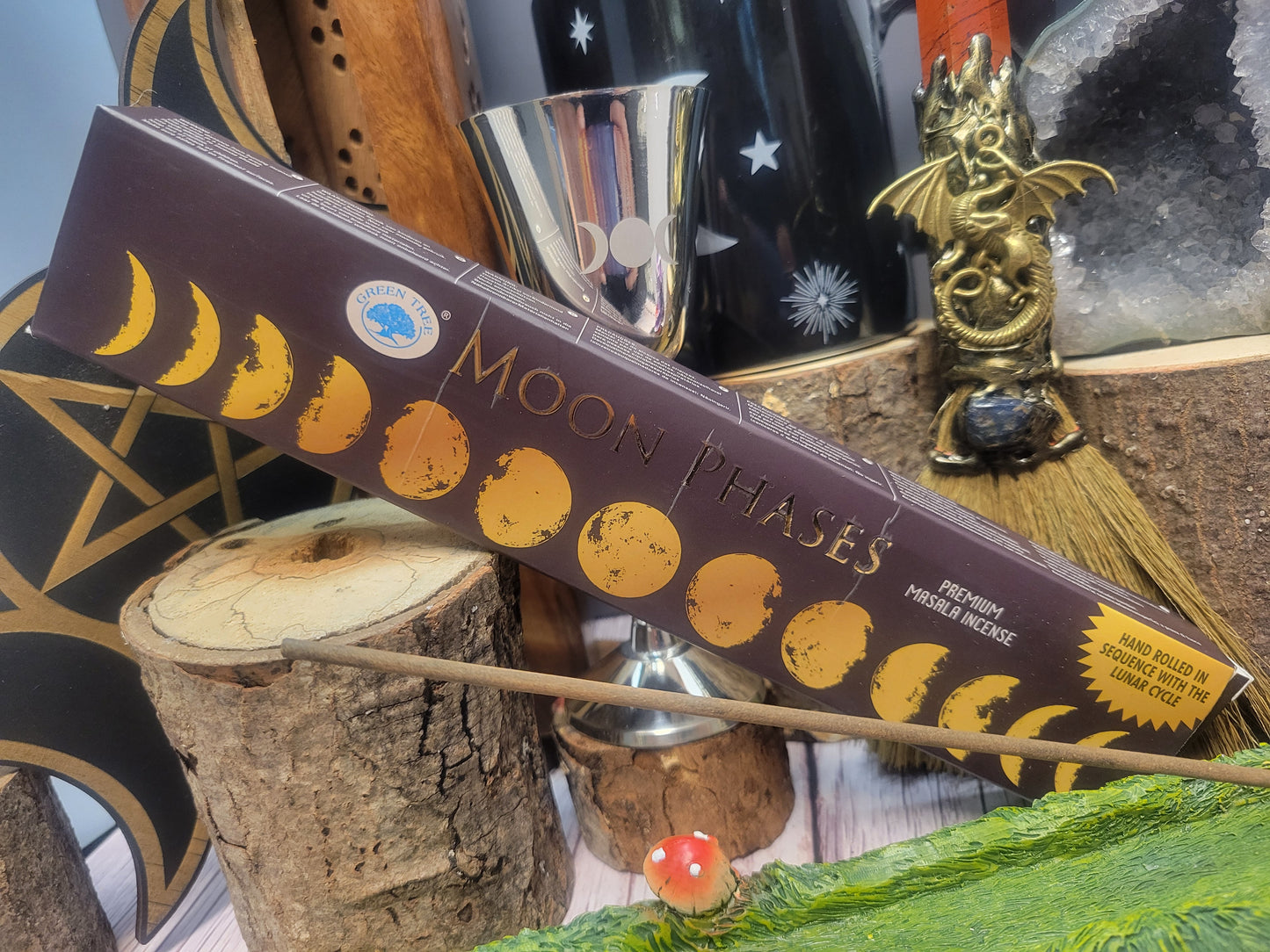 Moon Phase Green Tree incense