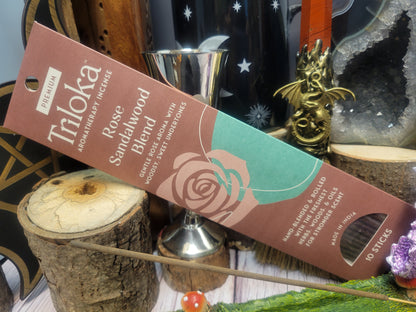 Rose Sandalwood Triloka Premium Incense