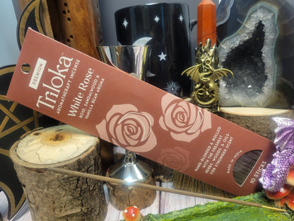 White Rose Triloka Premium Incense