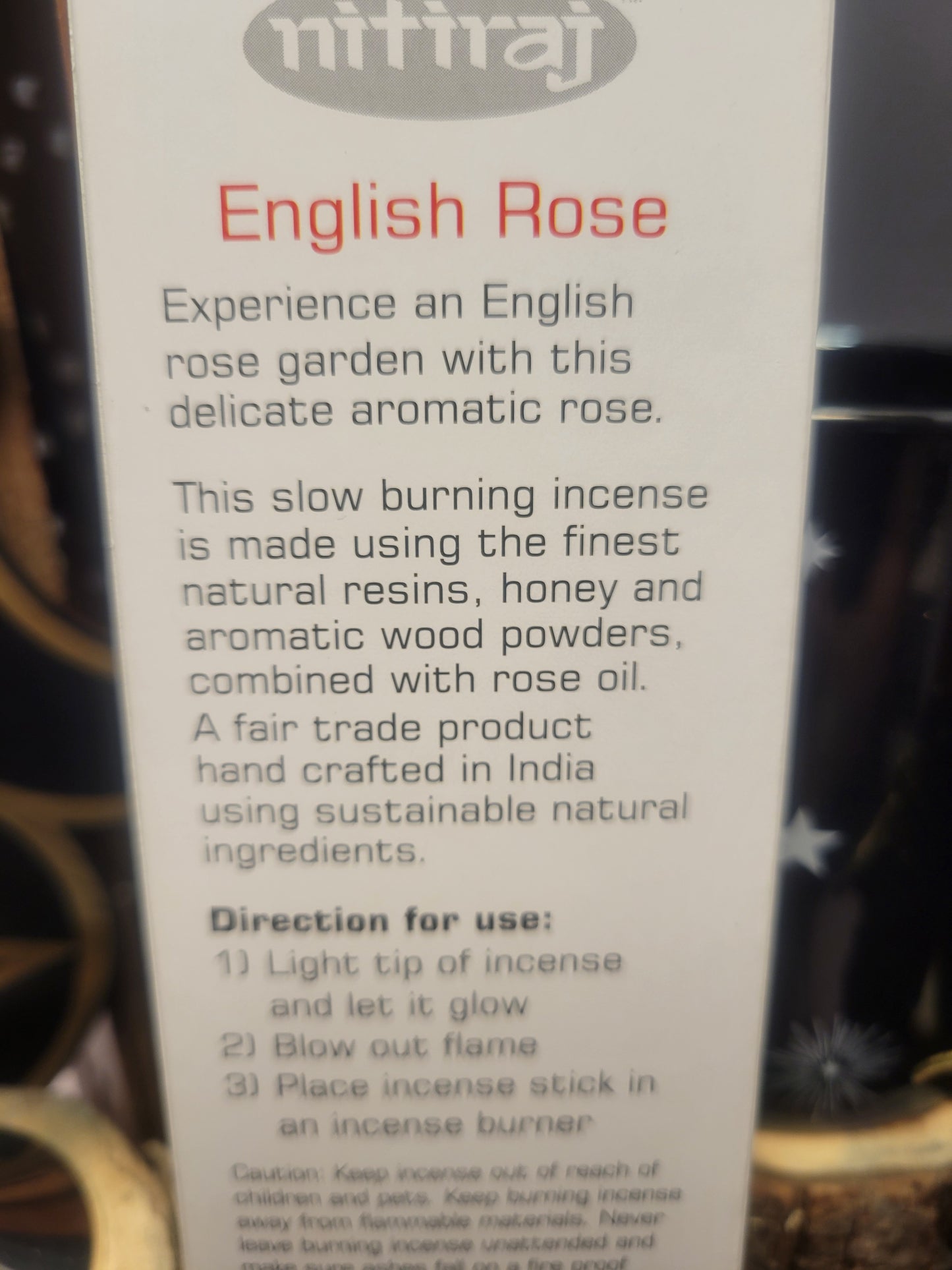 Nitiraj English Rose Incense