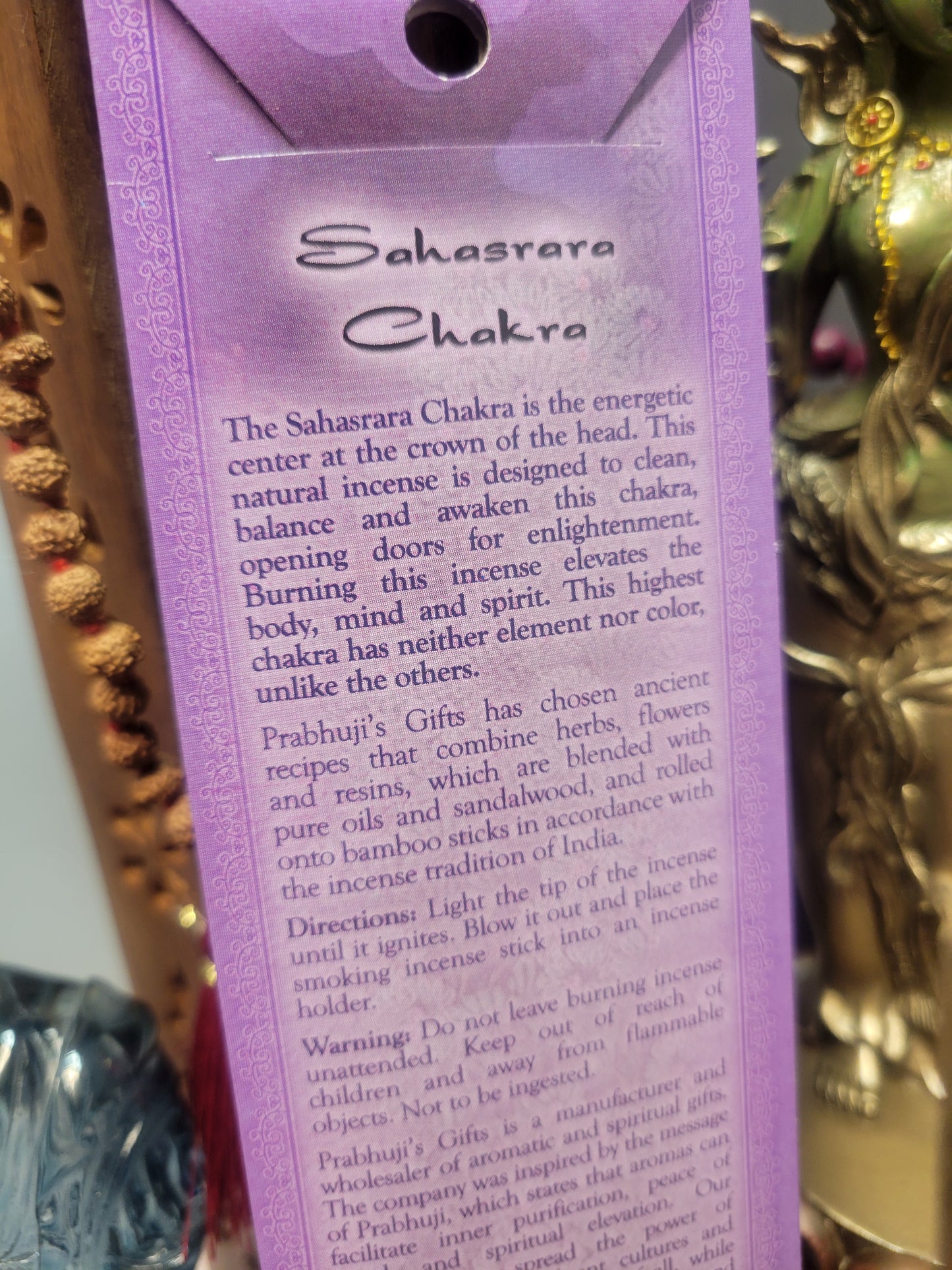 Sahasrara (Crown) Enlightenment Prabhuji's Gifts Incense