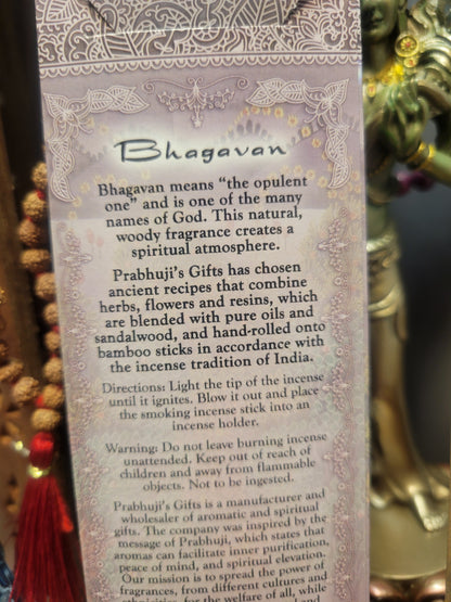 Bhagavan - Patchouli and Vetiver Stick Incense