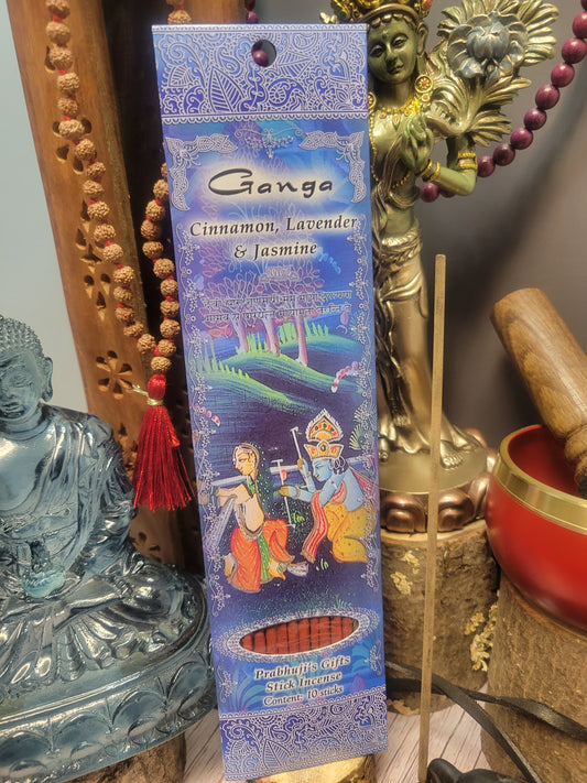 Ganga - Cinnamon, Lavender & Jasmine Prubhuji's Gift Incense