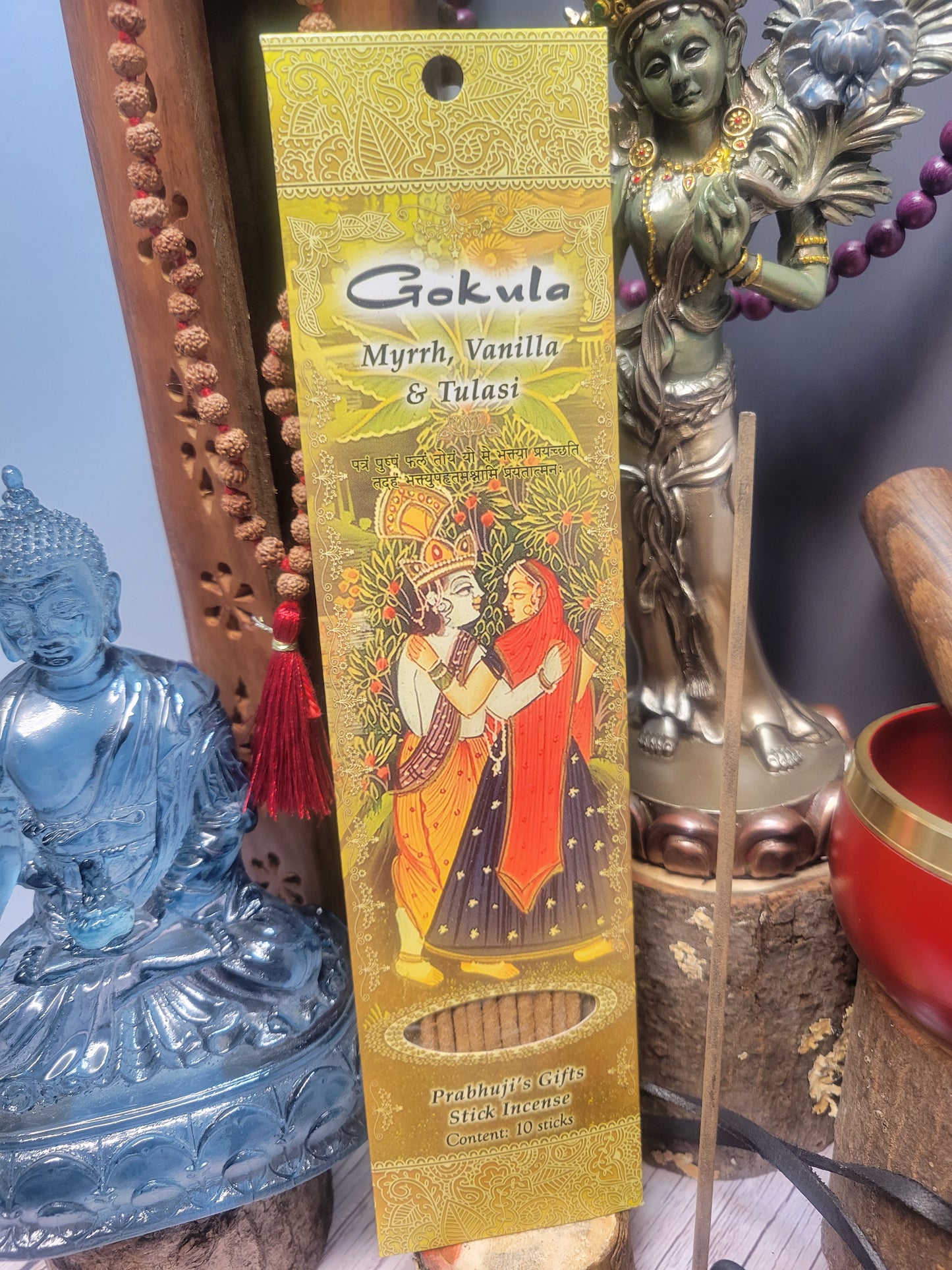 Gokula - Myrrh, Vanilla & Tulasi Stick Incense