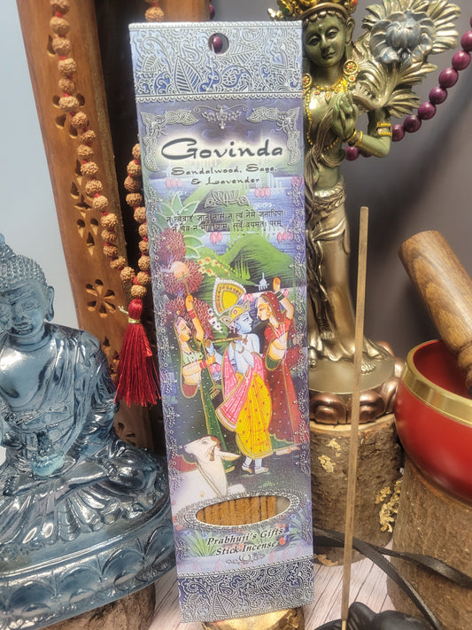 Govinda - Sandalwood, Sage & Lavender Stick Incense