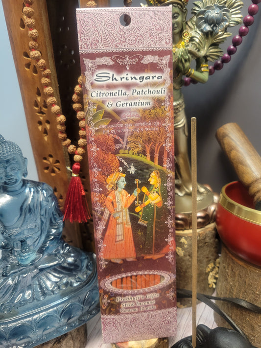 Shringara - Citronella, Patchouli & Geranium Prabhuji's Gifts Incense