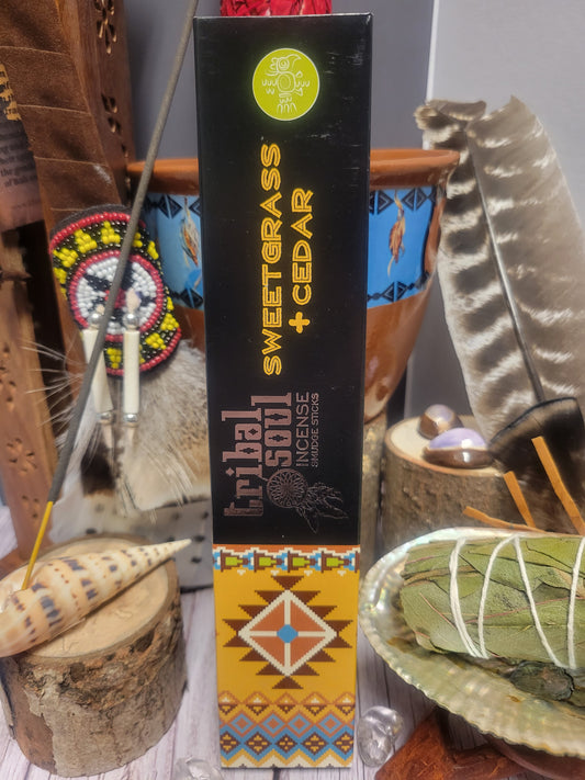 Sweetgrass & Cedar Tribal Soul Incense