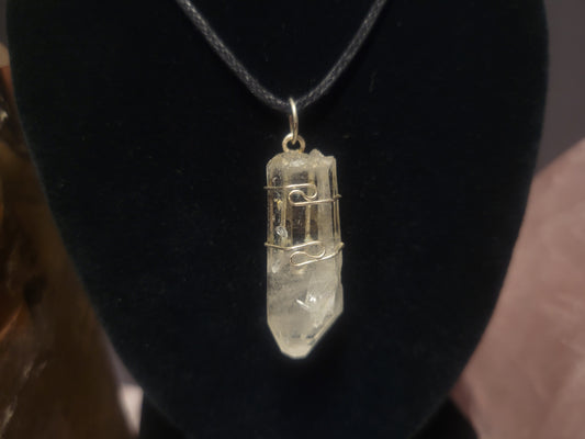 Clear Quartz Heaven & Earth Pendant