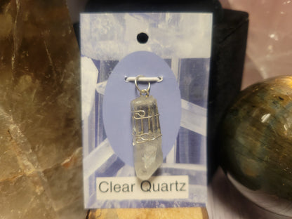 Clear Quartz Heaven & Earth Pendant