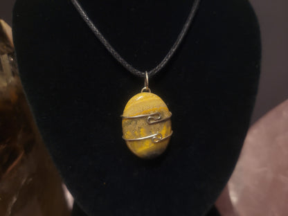 Bumblebee Jasper Heaven & Earth Pendant