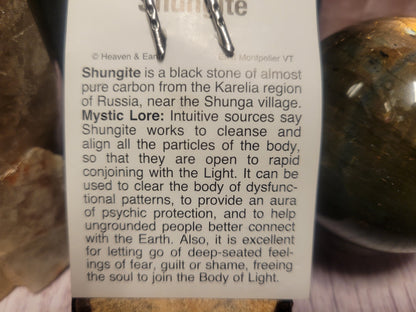 Shungite Heaven & Earth Pendant