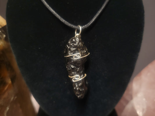 Tibetan Tektite Heaven & Earth Pendant