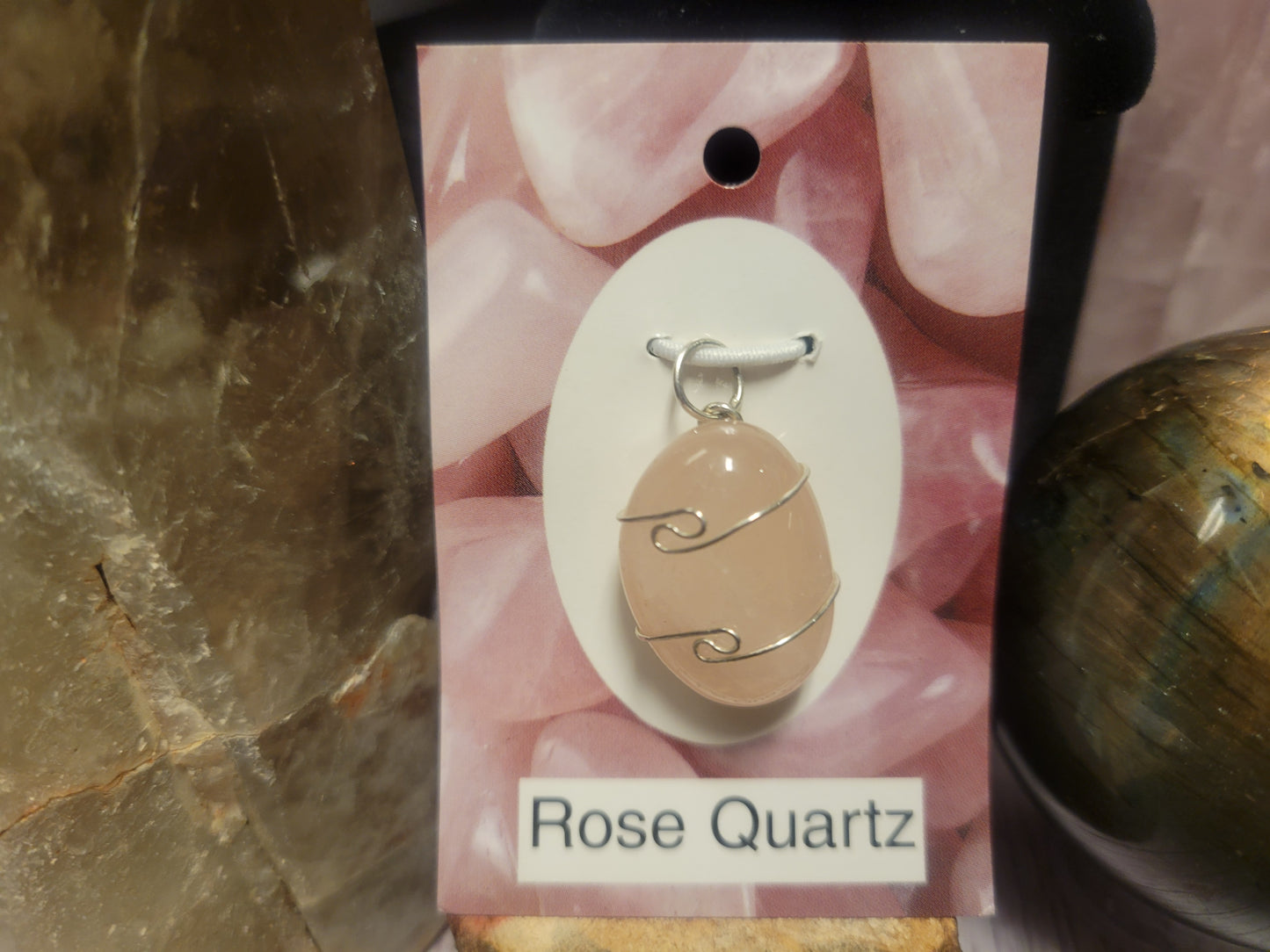 Rose Quartz Heaven & Earth Pendant