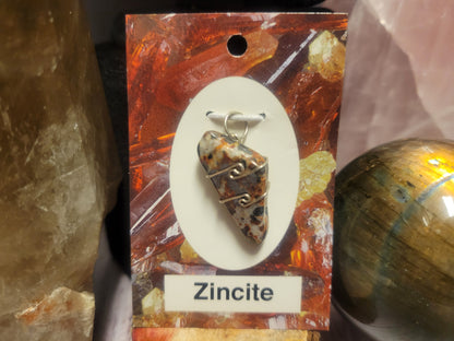 Zincite Heaven & Earth Pendant