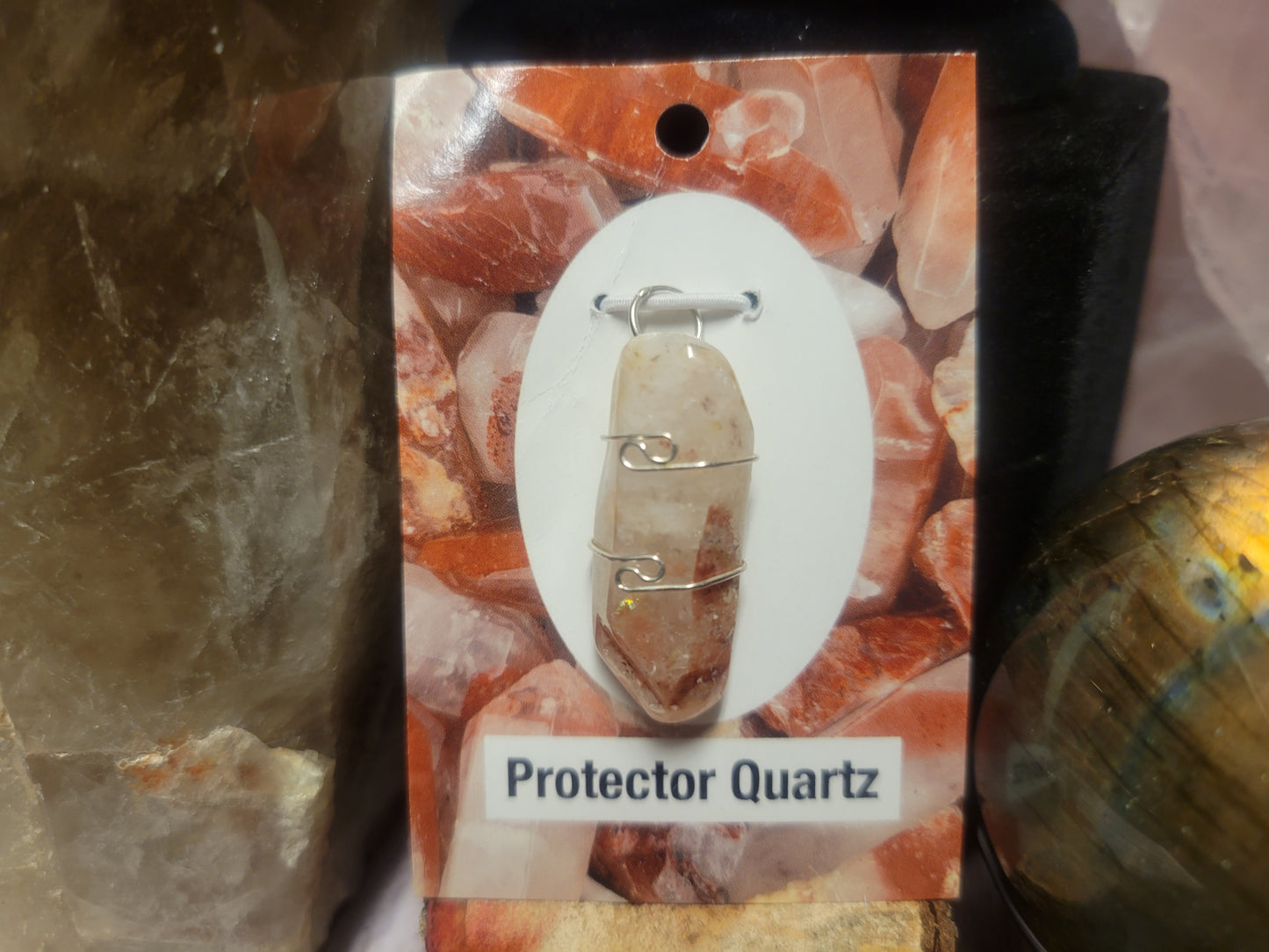 Protector Quartz Heaven & Earth Pendant