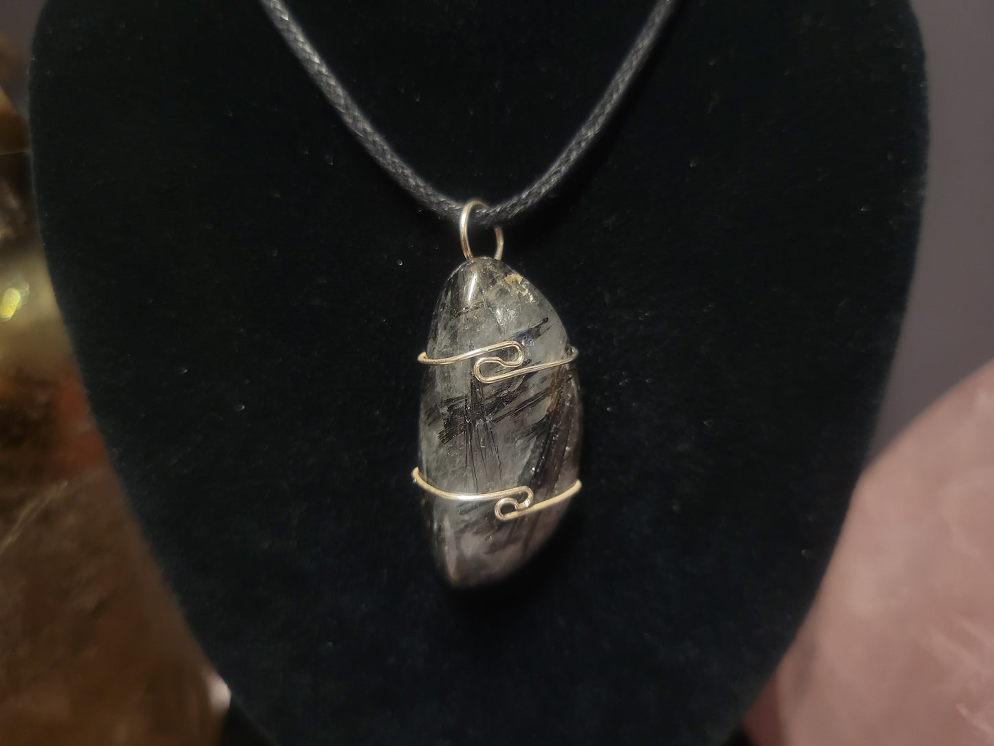 Tourmalated Quartz Heaven & Earth Pendant