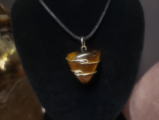 Tiger Eye Heaven & Earth Pendant