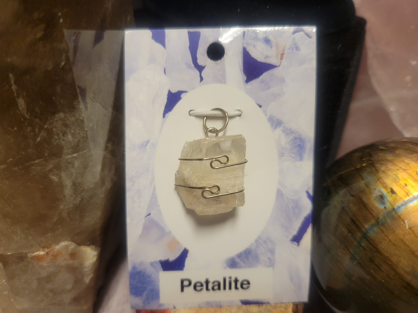 Petalite Heaven & Earth Pendant