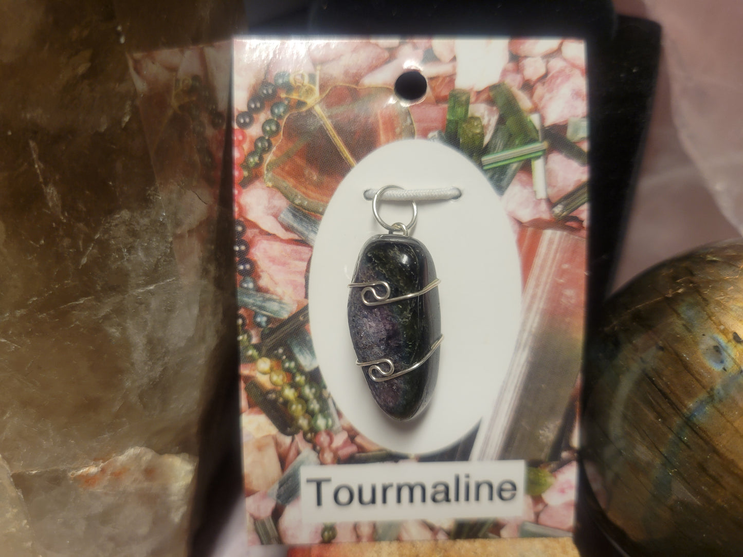 Pink/Green Tourmaline Heaven & Earth Pendant