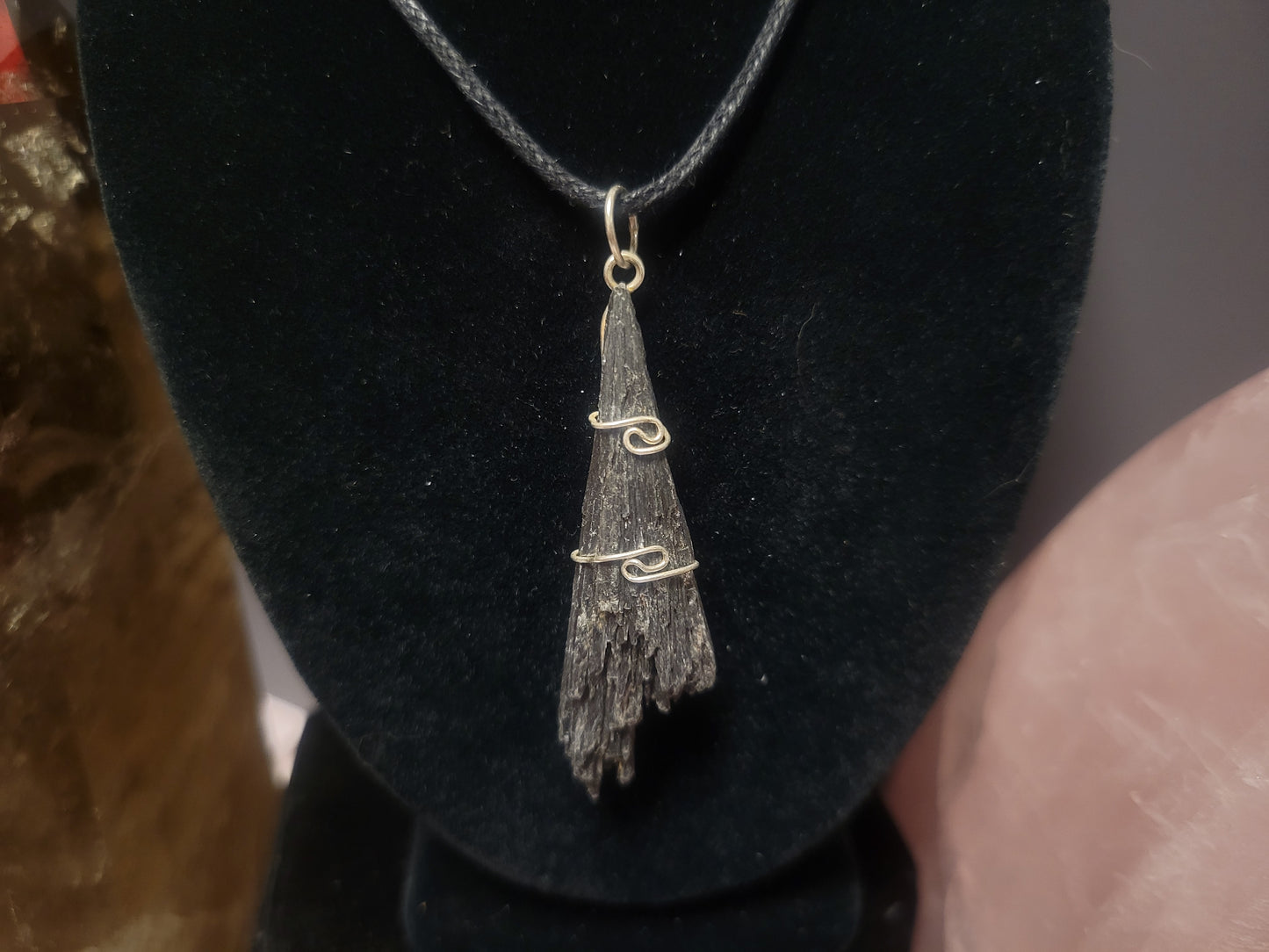 Black Kyanite Heaven & Earth Pendant