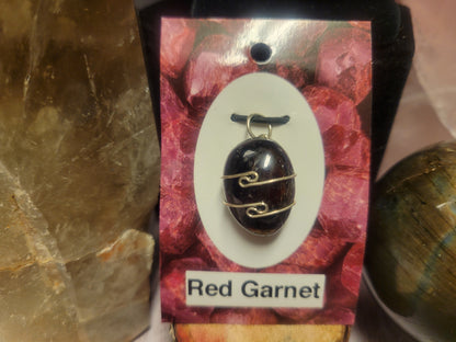 Red Garnet Heaven & Earth Pendant