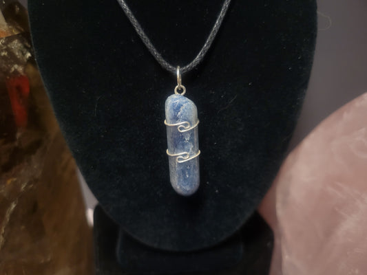 Blue Kyanite (Polished) Heaven & Earth Pendant