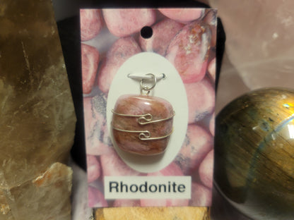 Rhodonite Heaven & Earth Pendant