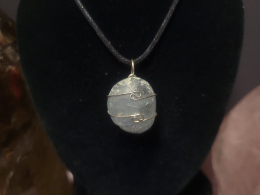 Celestite Heaven & Earth Pendant