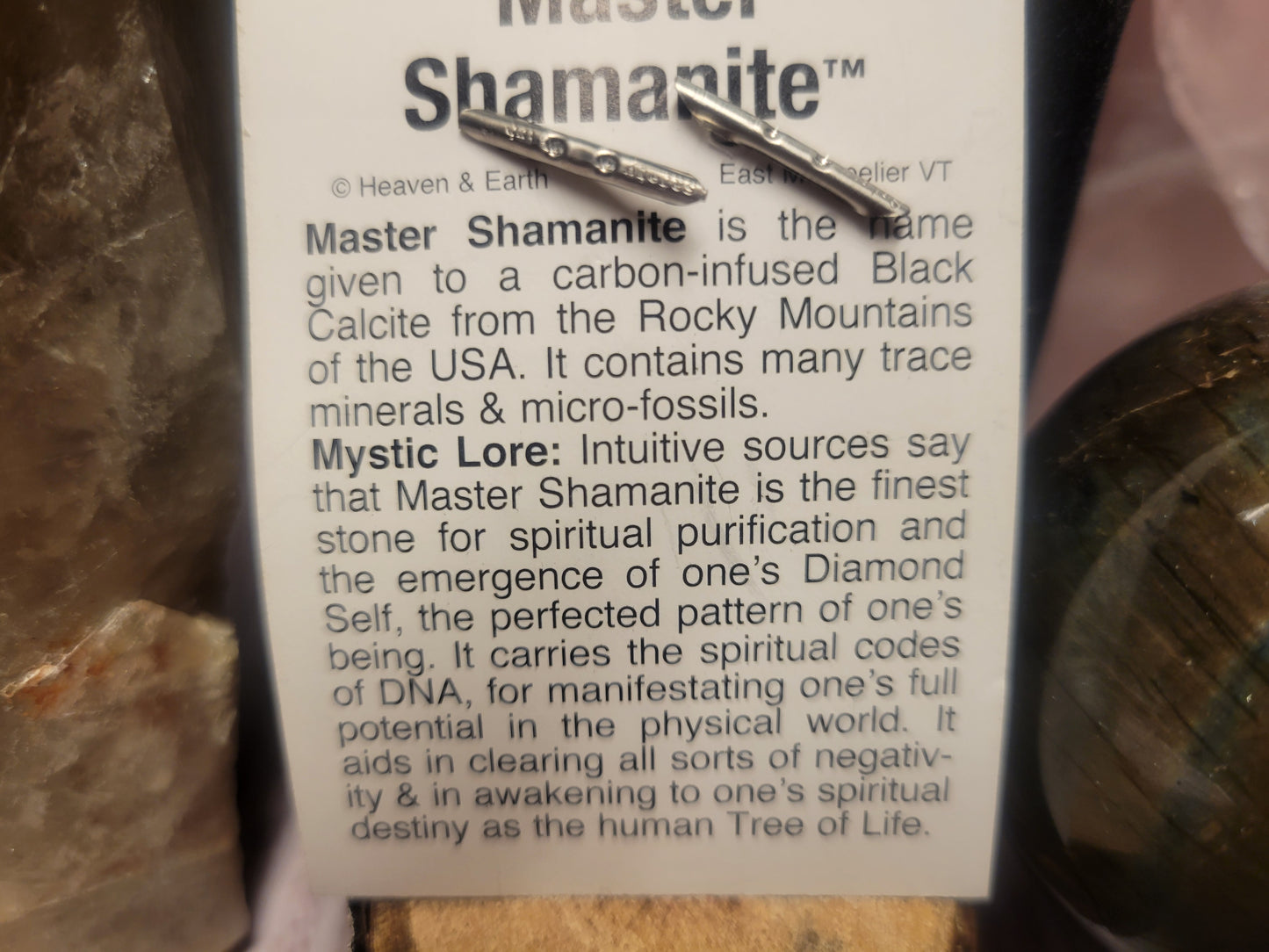 Master Shamanite Heaven & Earth Pendant