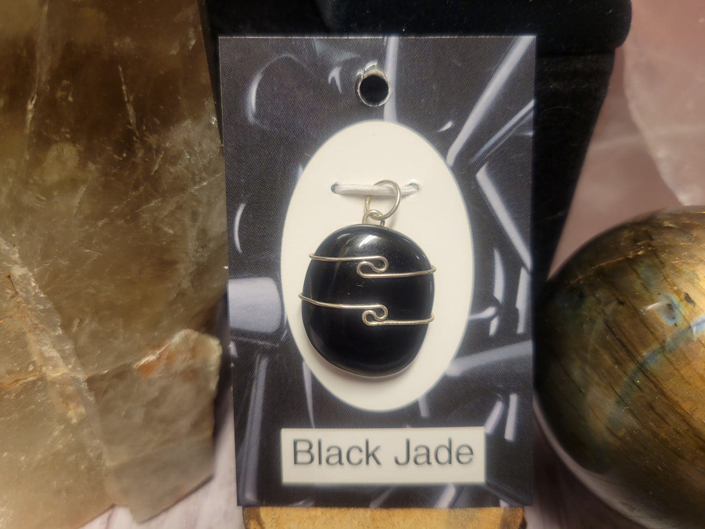 Black Jade Heaven & Earth Pendant