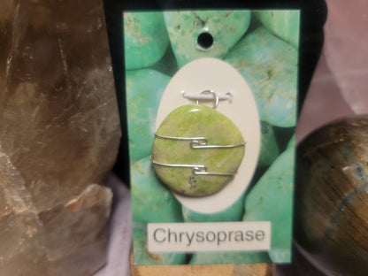 Chrysoprase Heaven & Earth Pendant