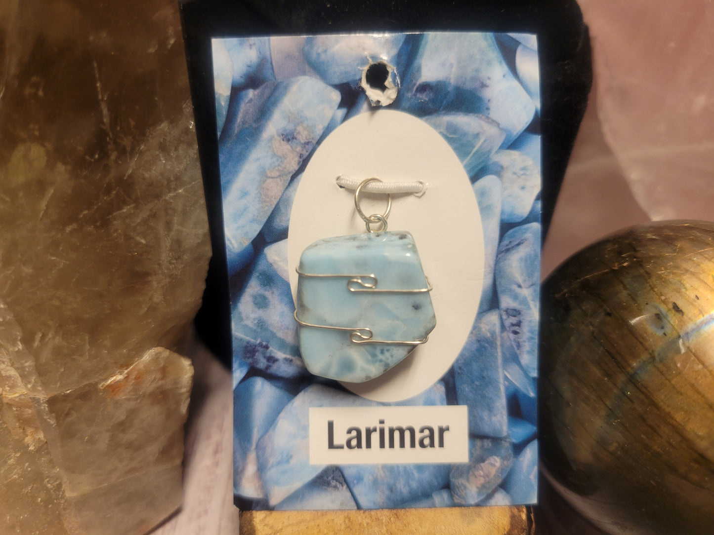 Larimar Heaven & Earth Pendant