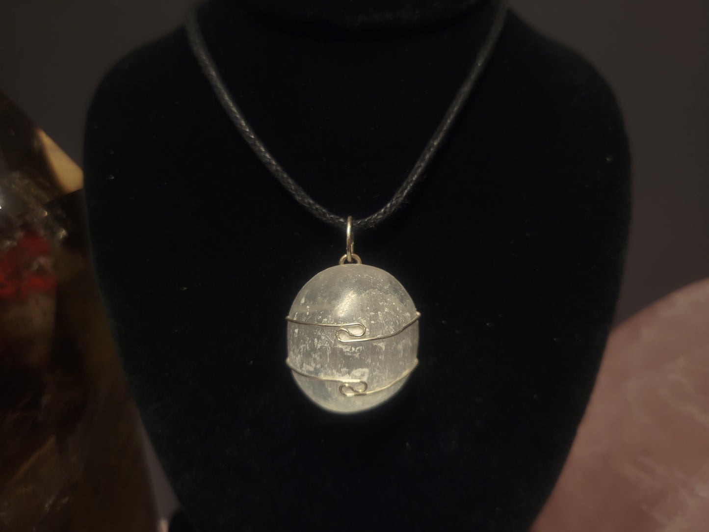 Selenite Heaven & Earth Pendant