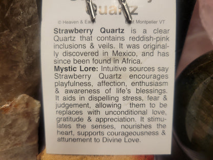 Strawberry Quartz Heaven & Earth Pendant