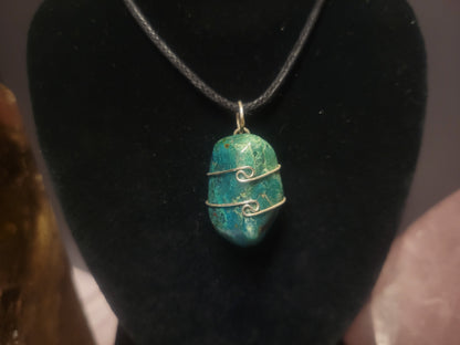 Chrysocolla Heaven & Earth Pendant