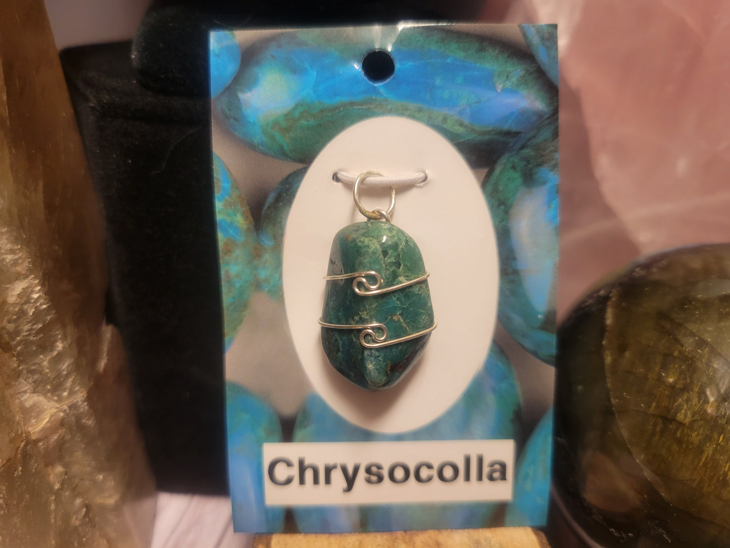 Chrysocolla Heaven & Earth Pendant