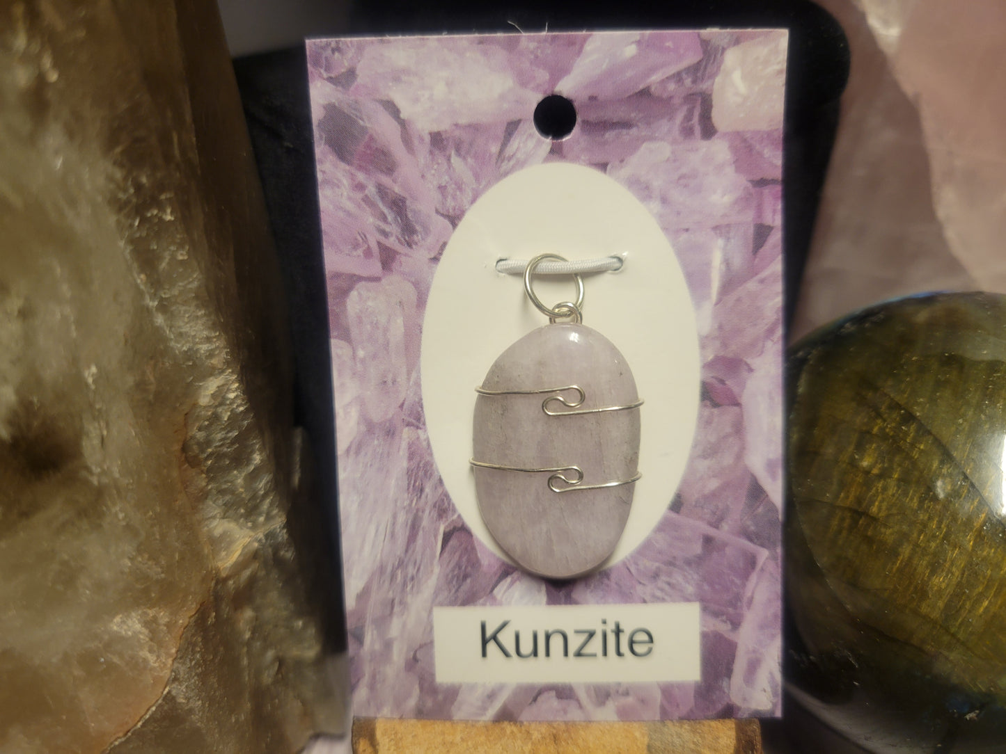 Kunzite Heaven & Earth Pendant