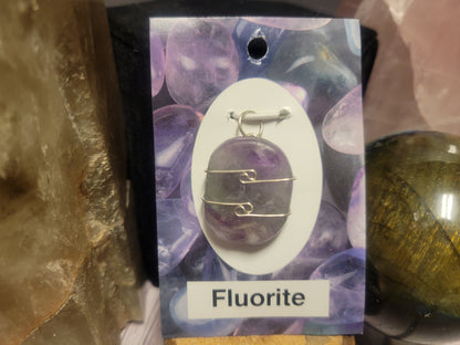 Fluorite Heaven & Earth Pendant