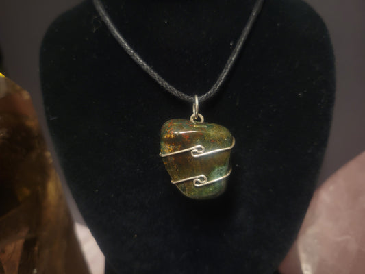 Bloodstone Heaven & Earth Pendant