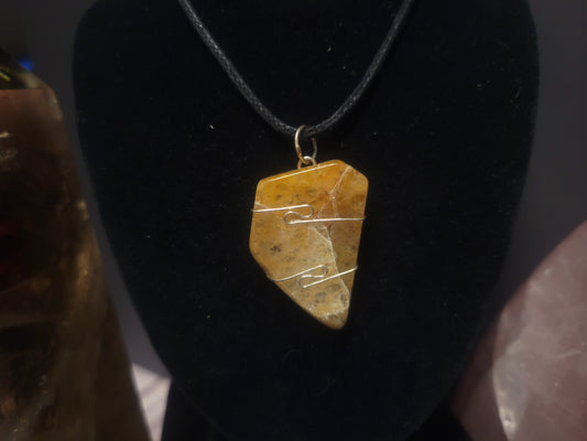 Himalayan Gold Azeztulite Heaven & Earth Pendant