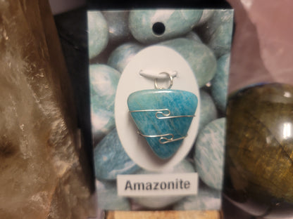 Amazonite Heaven & Earth Pendant