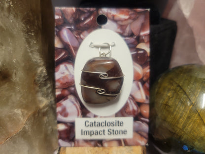 Cataclosite Impact Stone Heaven & Earth Pendant