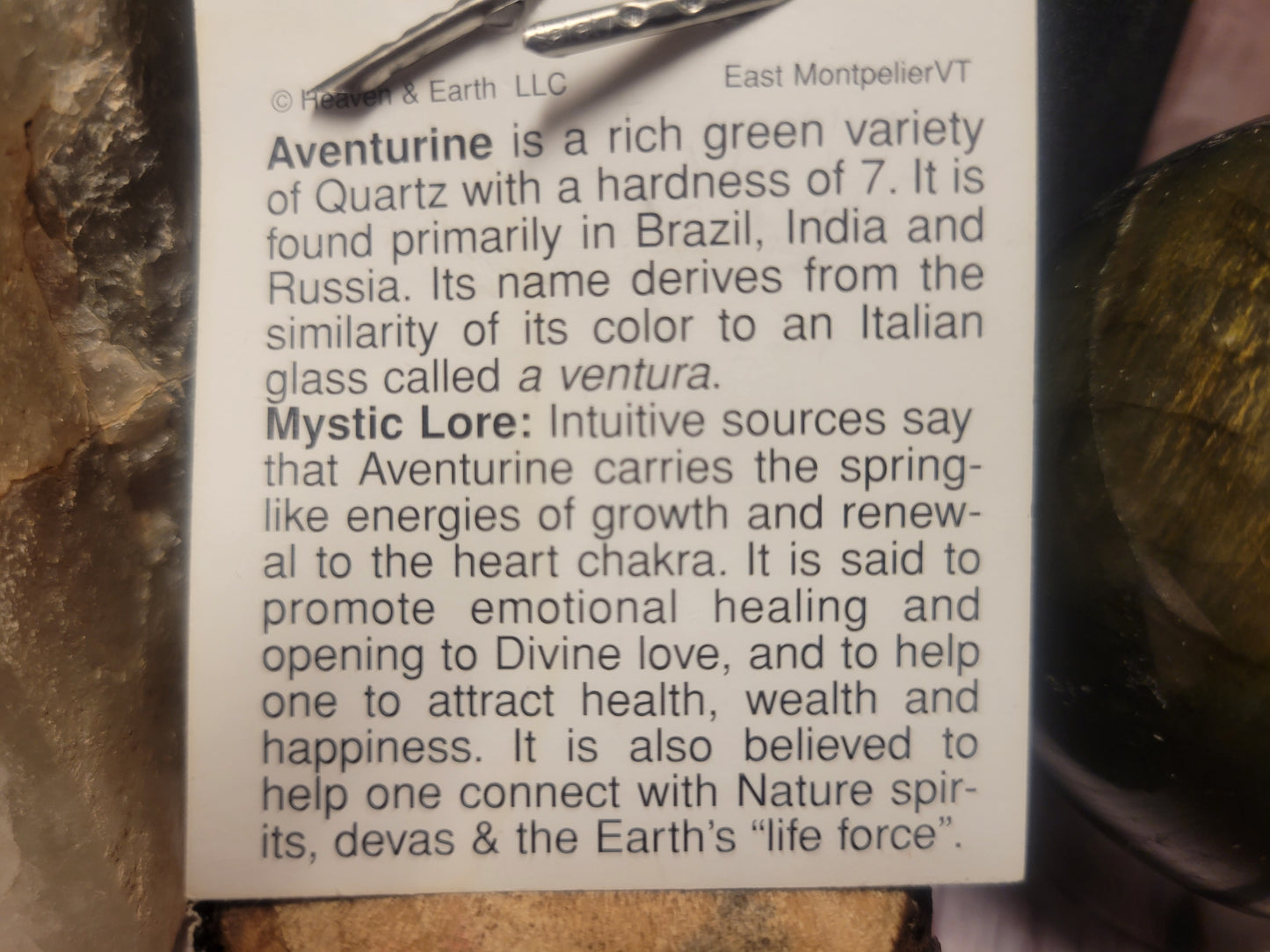 Green Aventurine Heaven & Earth Pendant