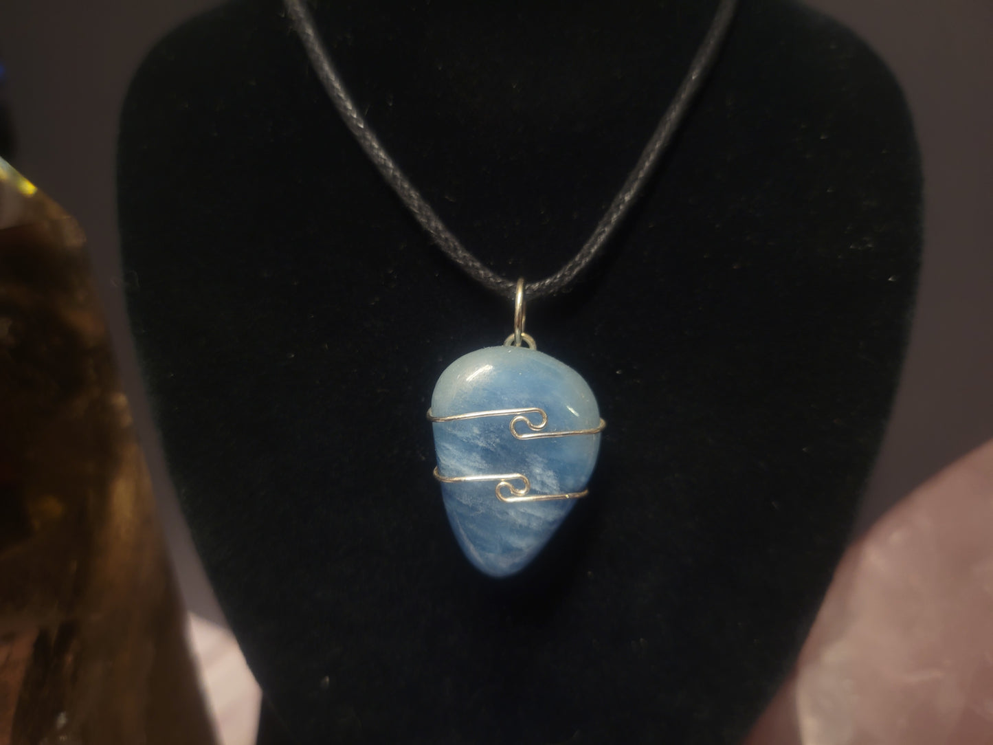 Aquamarine Heaven & Earth Pendant