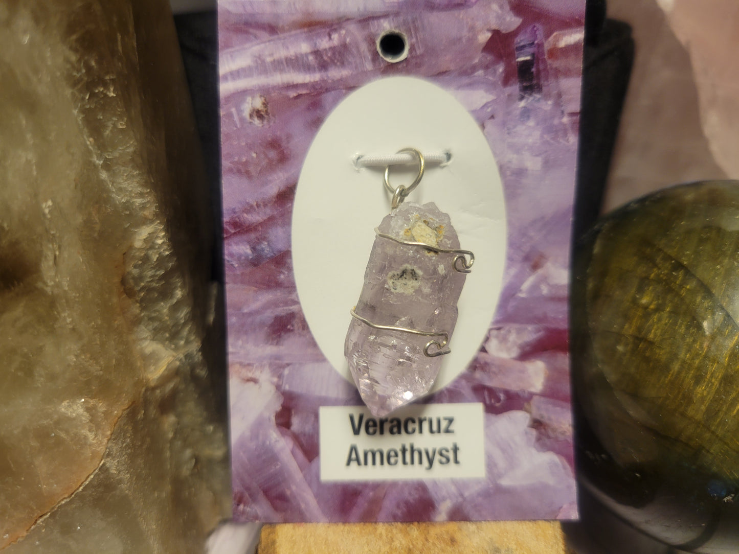 Vera Cruz Amethyst Heaven & Earth Pendant