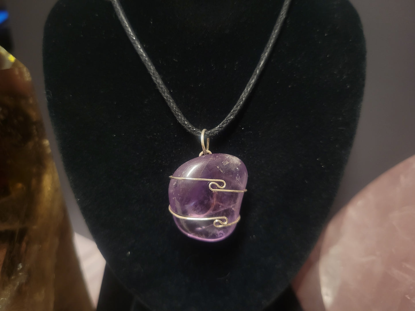 Amethyst Heaven & Earth Pendant