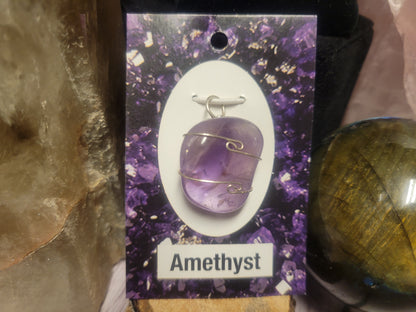 Amethyst Heaven & Earth Pendant