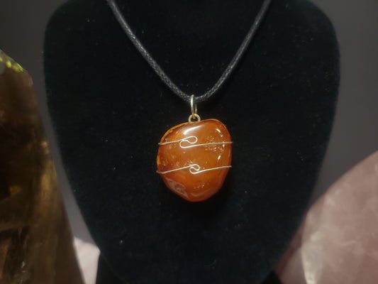 Carnelian Heaven & Earth Pendant