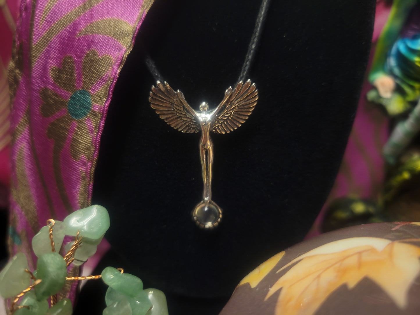 Winged Dancer Goddess Pendant