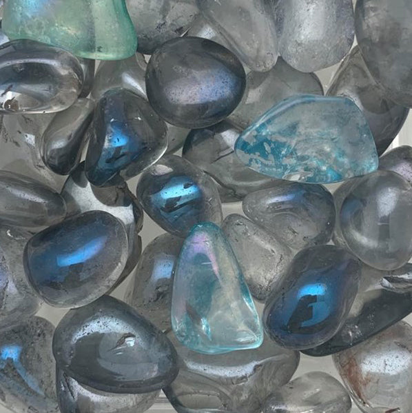 Aqua Aura Quartz, Medium